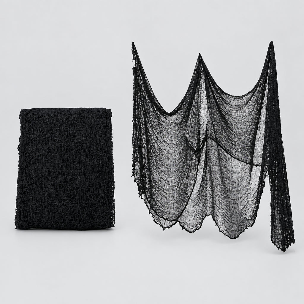 Gaze décorative Halloween – Noir, blanc ou effet sanglant