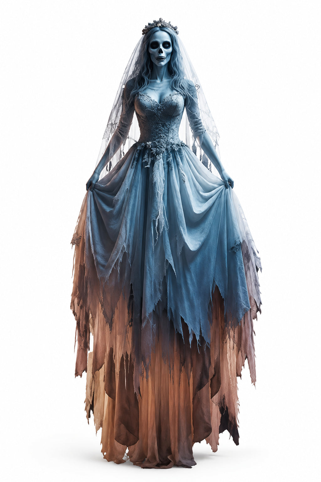 Toile décorative Halloween 2D – Mariée squelette