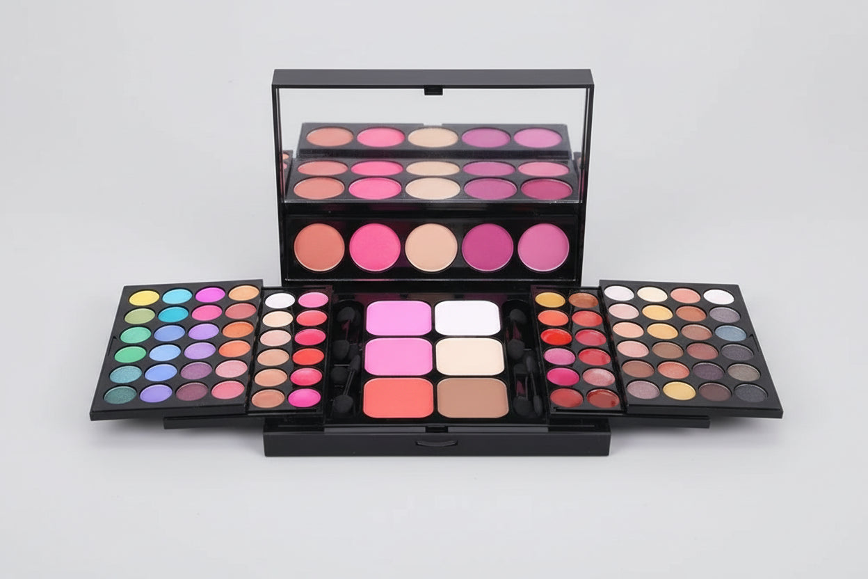 Palette de fards à barrage pailletés