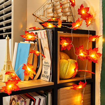 Guirlande lumineuse LED à feuilles d’érable – 2, 3 ou 6 m
