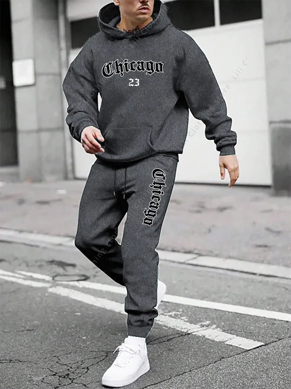 Mens  Hoodie Sweatpant 2 Piece Set