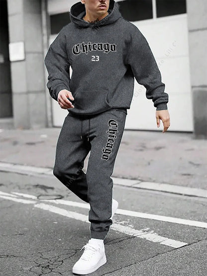 Mens  Hoodie Sweatpant 2 Piece Set