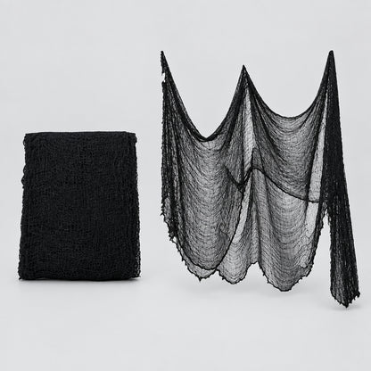 Gaze décorative Halloween – Noir, blanc ou effet sanglant