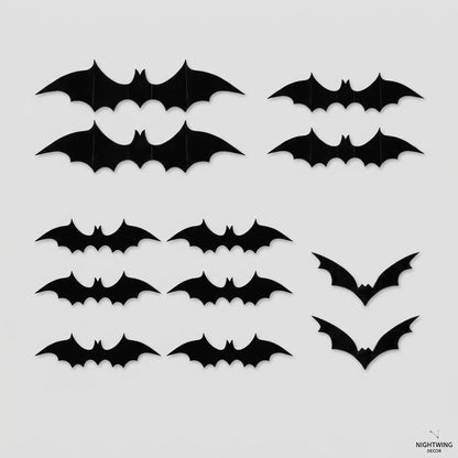 Chauves-souris décoratives 3D pour Halloween