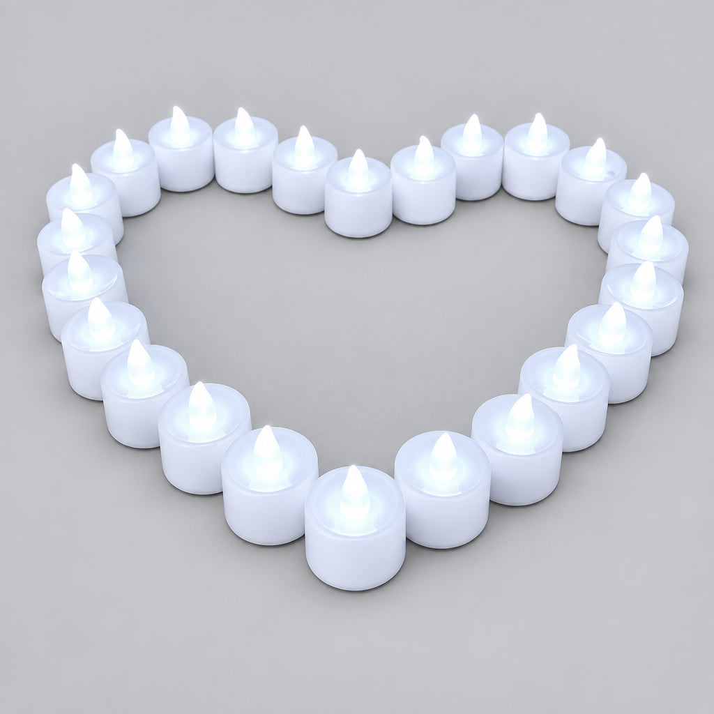 Bougies chauffe-plat LED sans flamme pour décoration de table