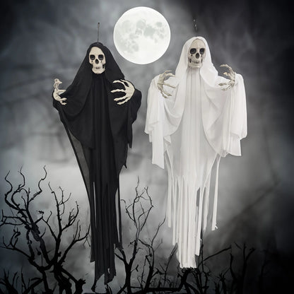 Décoration Halloween suspendue – Fantôme squelette