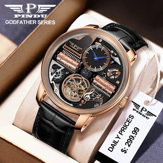 2025 NEW PINDU Design Music Series Machinery Watch Men