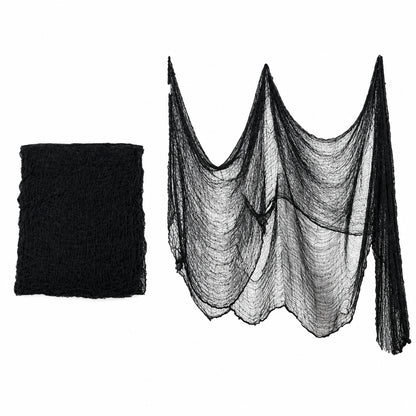 Gaze décorative Halloween effet toile d’araignée – 183 ou 200 cm