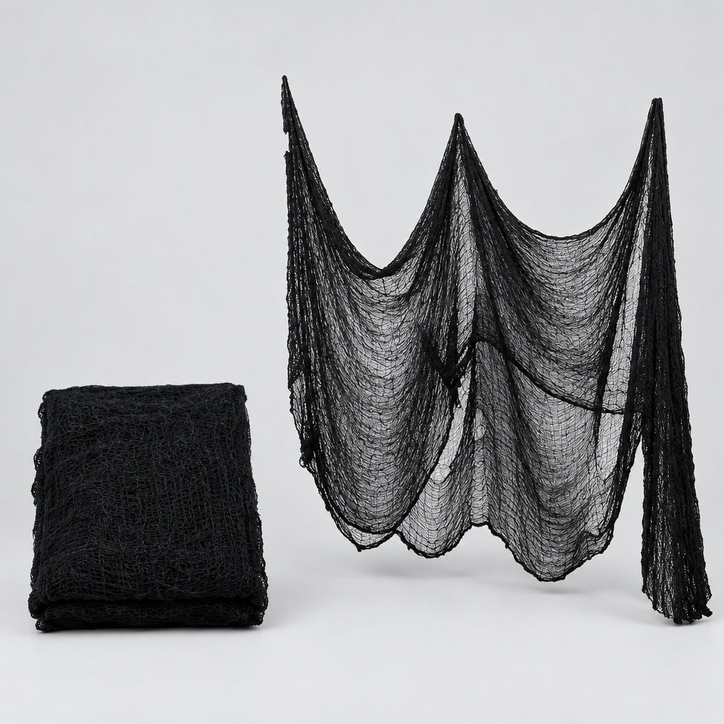 Gaze décorative Halloween – Noir, blanc ou effet sanglant
