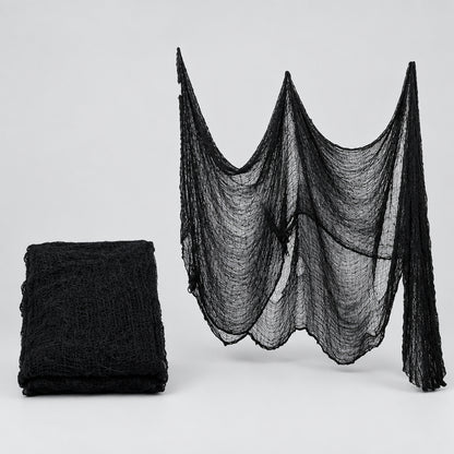 Gaze décorative Halloween – Noir, blanc ou effet sanglant