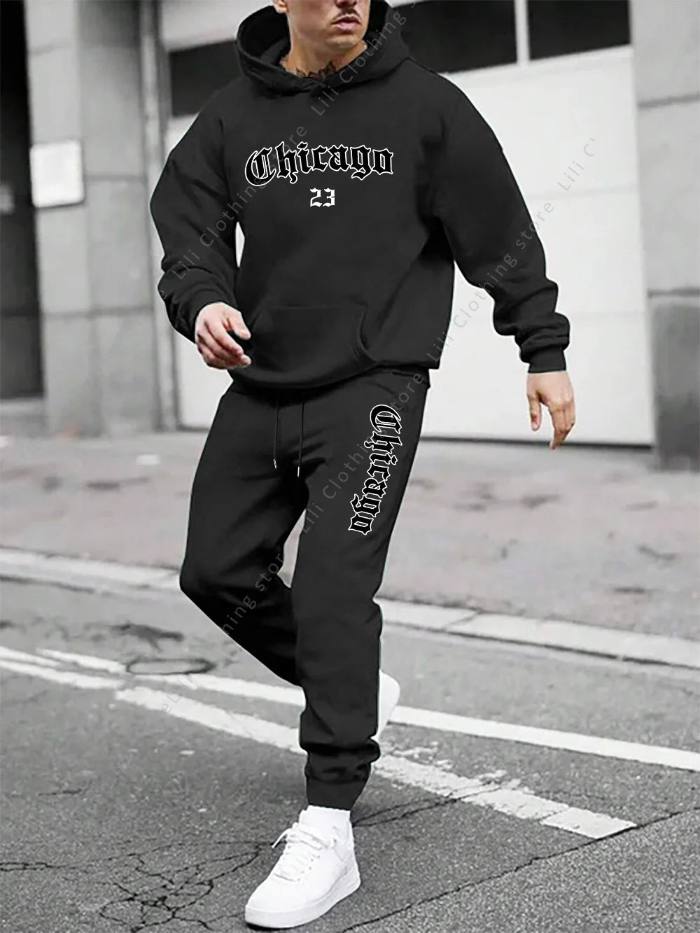 Mens  Hoodie Sweatpant 2 Piece Set