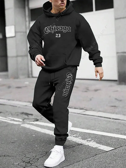Mens  Hoodie Sweatpant 2 Piece Set