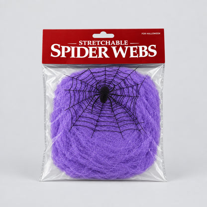Toile d’araignée extensible pour Halloween – Plusieurs couleurs