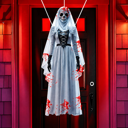 Toile décorative Halloween 2D – Mariée squelette