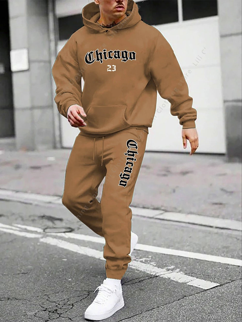 Mens  Hoodie Sweatpant 2 Piece Set