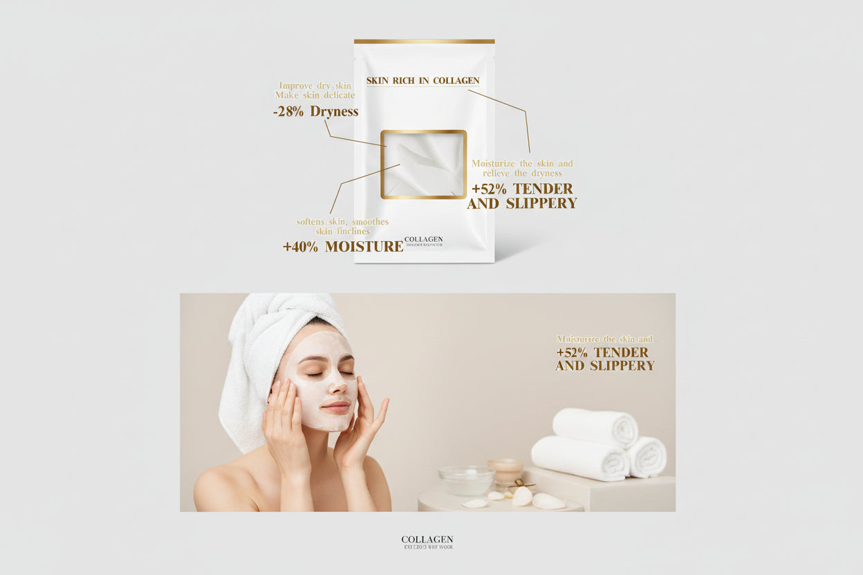 Masque Facial Anti-rides au collagène