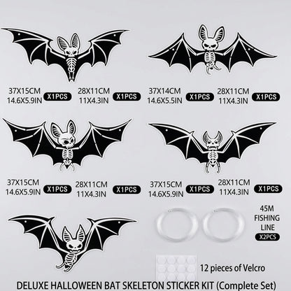 Chauves-souris décoratives 3D pour Halloween