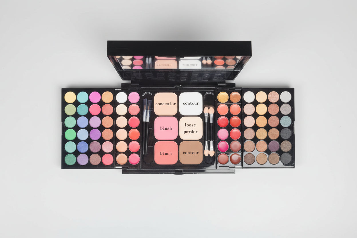 Palette de fards à barrage pailletés