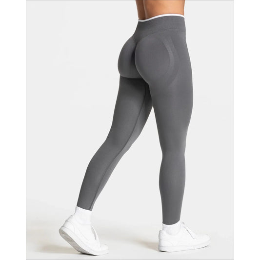 Hip-Lifting Solid Color Sports Leggings