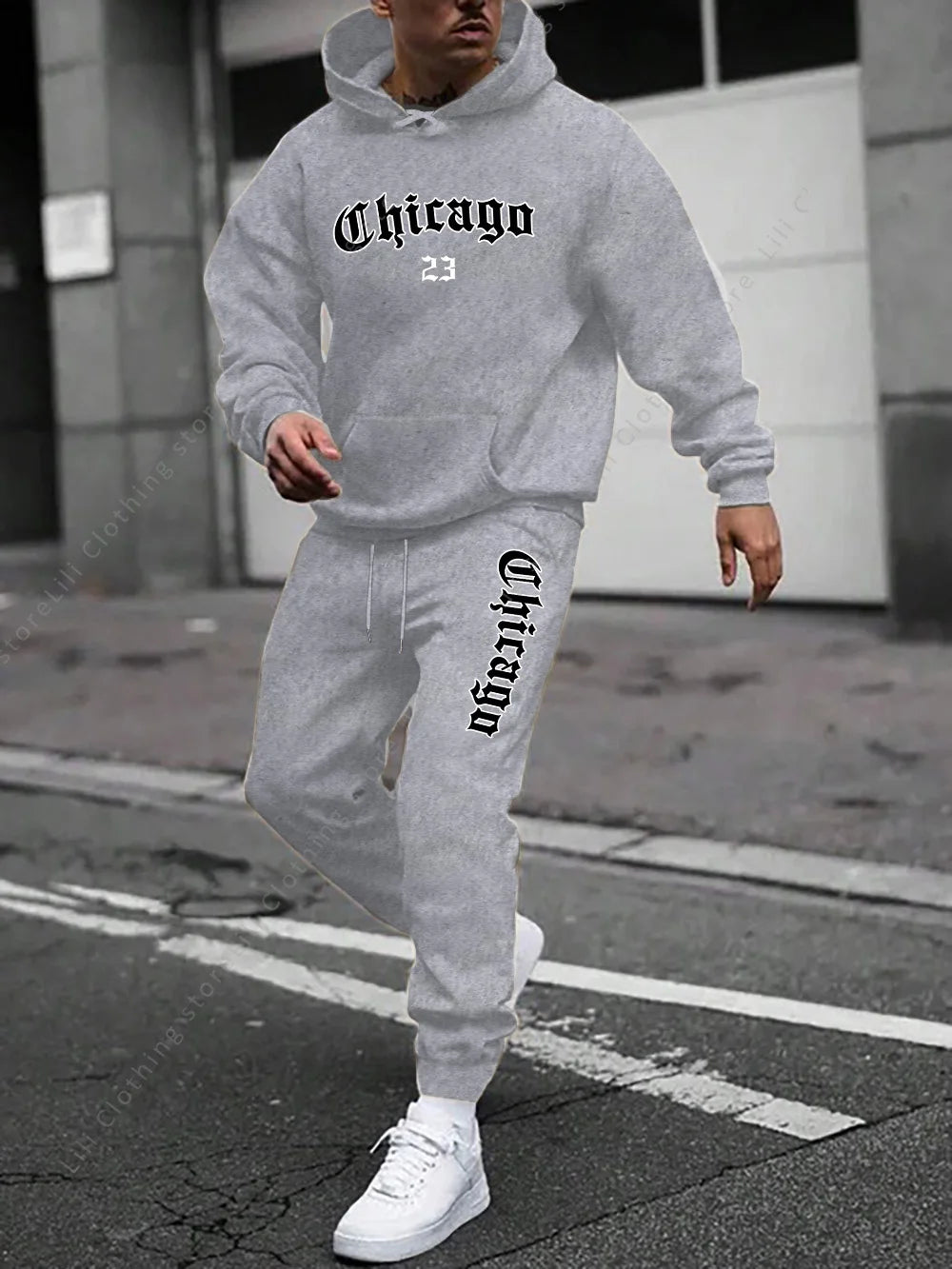Mens  Hoodie Sweatpant 2 Piece Set