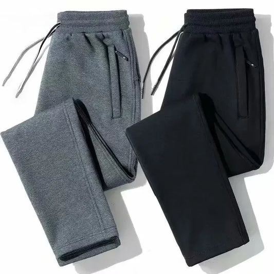 Men’s Loose-Fit Fleece-Lined Straight Pants