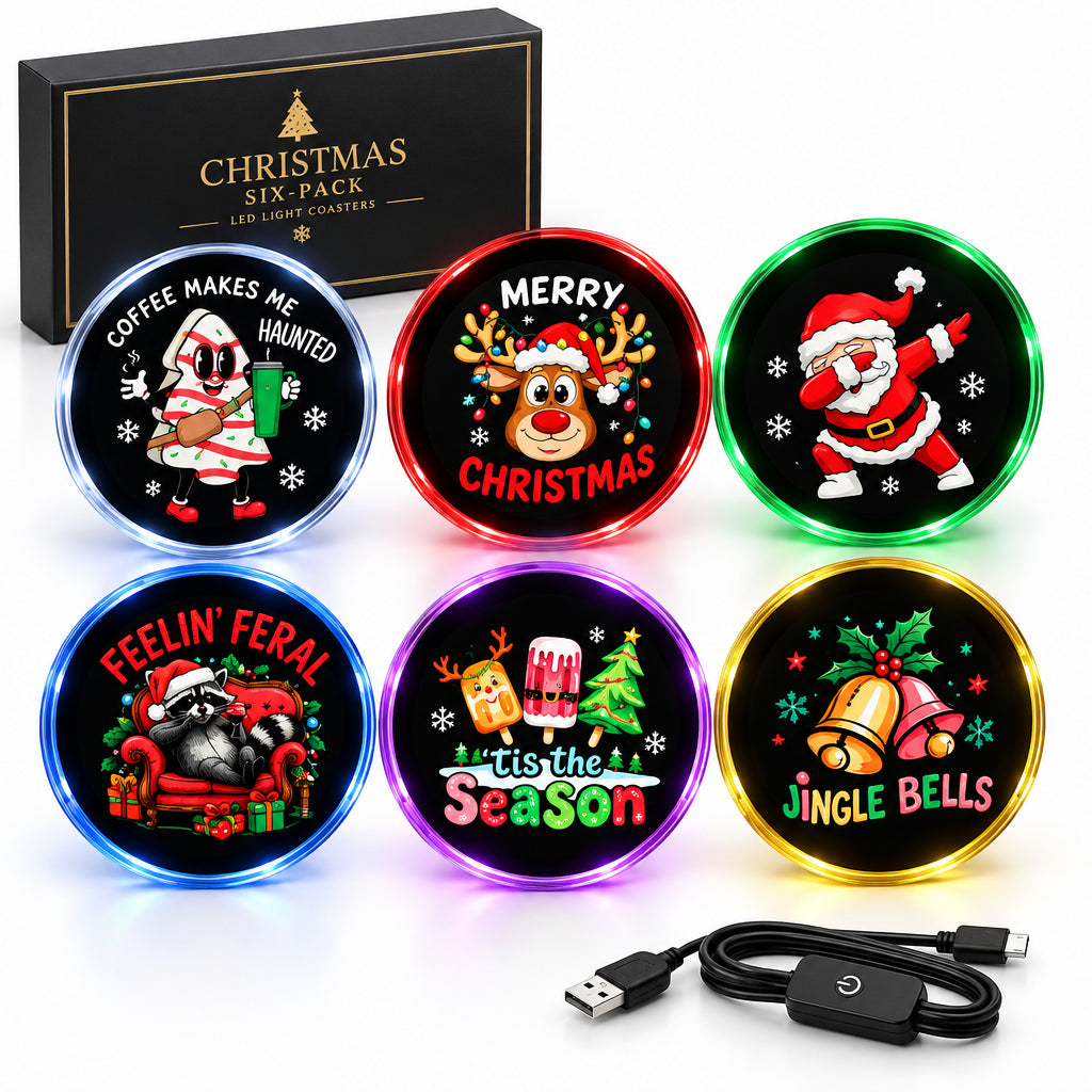 Projecteur LED USB décoratif – Motifs Halloween ou Noël
