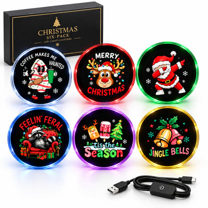 Projecteur LED USB décoratif – Motifs Halloween ou Noël