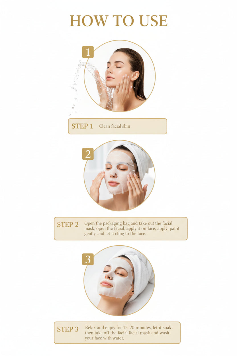 Masque Facial Anti-rides au collagène
