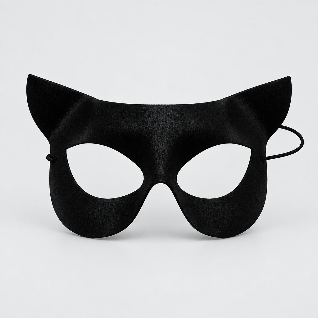Masque en dentelle style chat pour bal masqué et déguisement