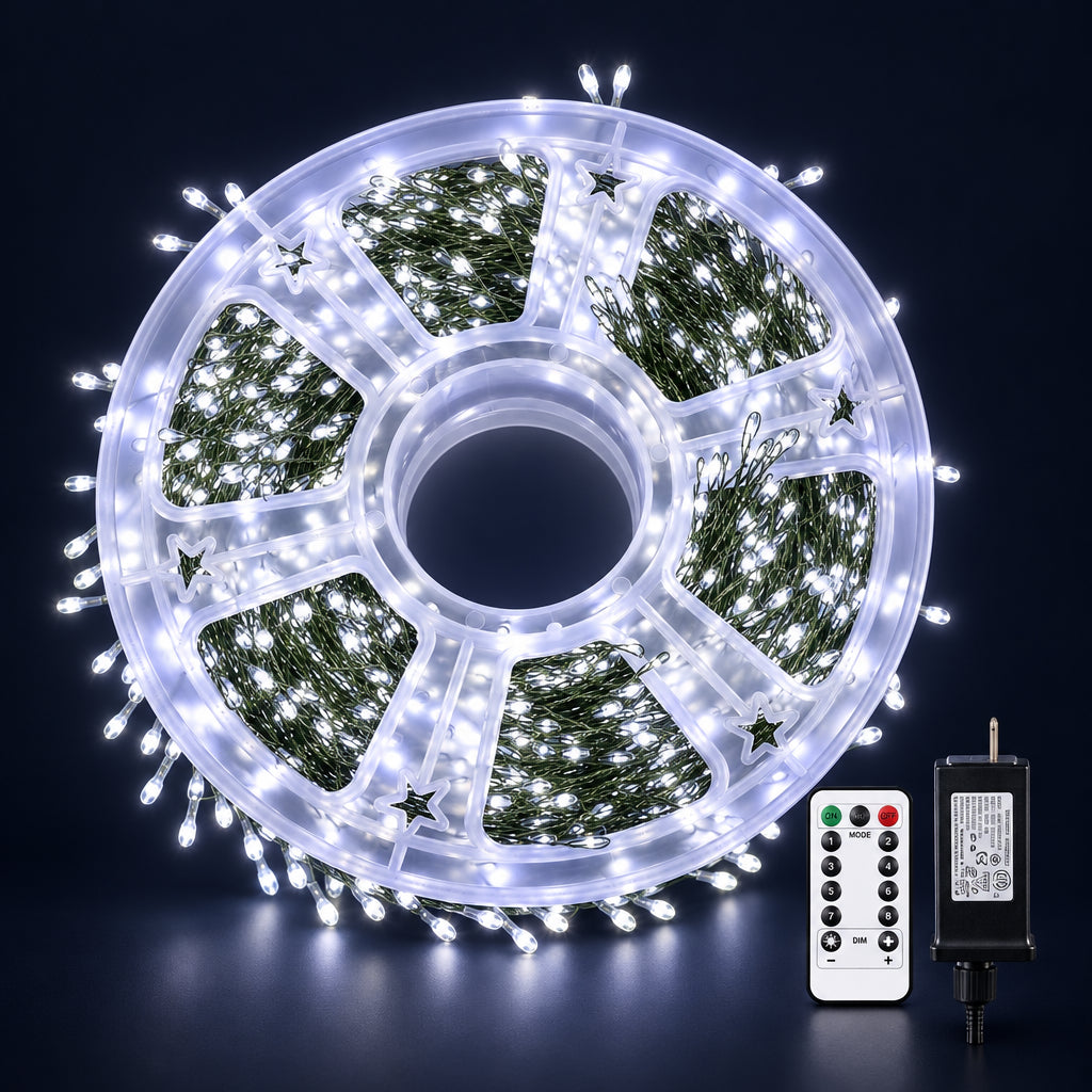 Guirlande LED effet pétards avec télécommande – 30 à 75 m