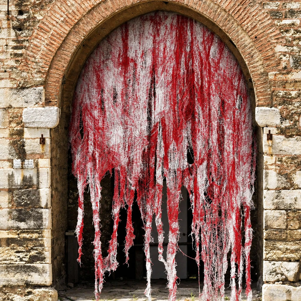 Gaze décorative Halloween – Noir, blanc ou effet sanglant