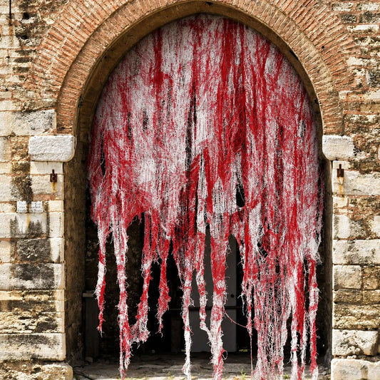 Gaze décorative Halloween – Noir, blanc ou effet sanglant