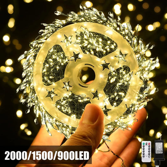 Guirlande LED effet pétards avec télécommande – 30 à 75 m