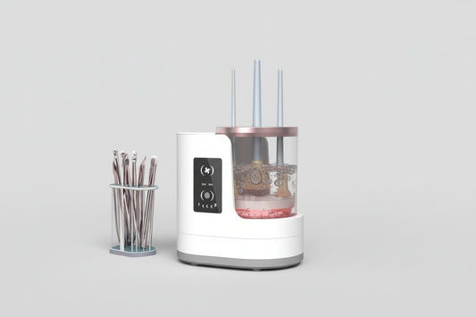 Nettoyant pour pinceaux de maquillage électrique