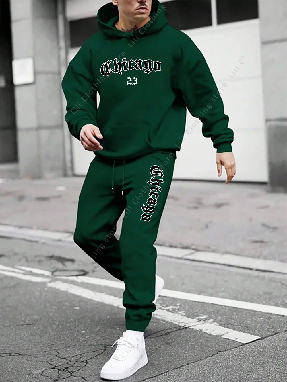 Mens  Hoodie Sweatpant 2 Piece Set