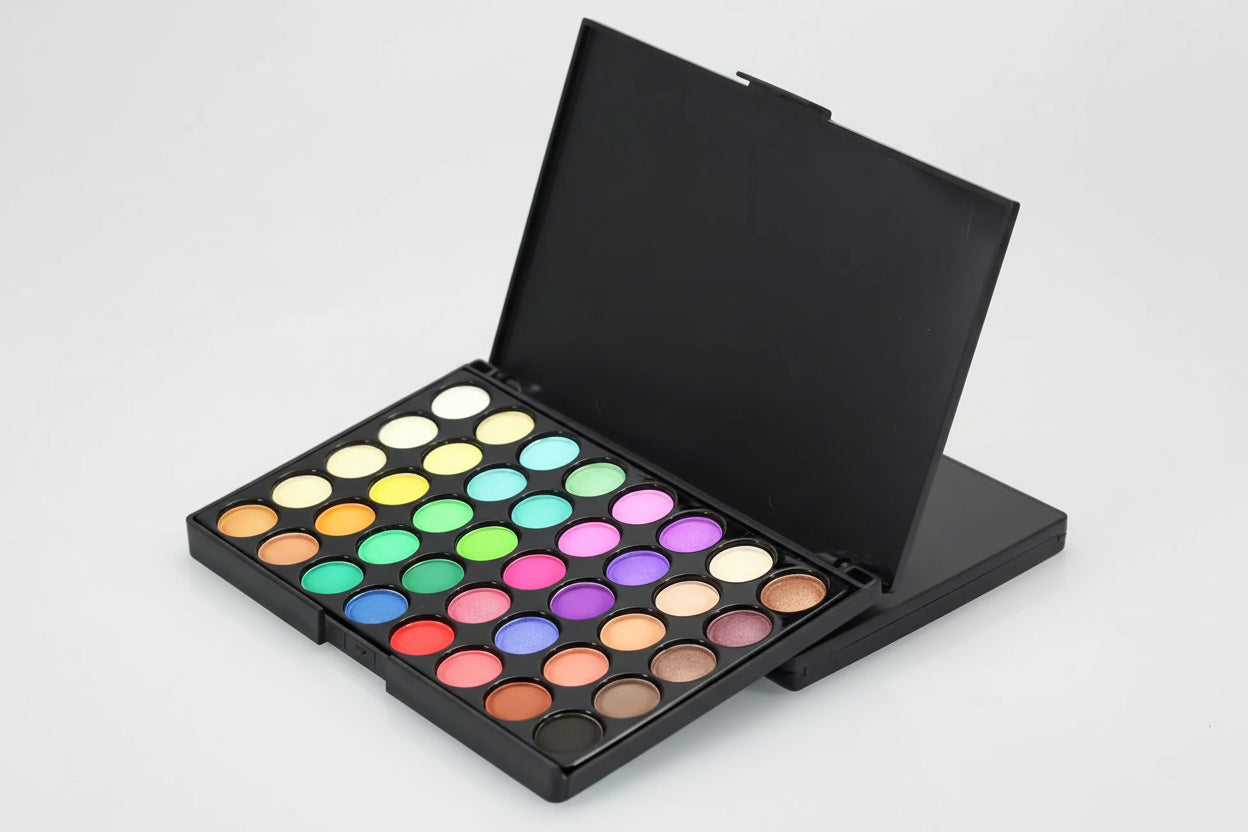 Palette de fards à barrage pailletés