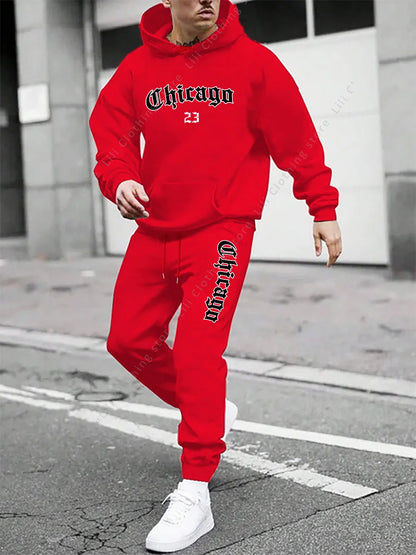 Mens  Hoodie Sweatpant 2 Piece Set
