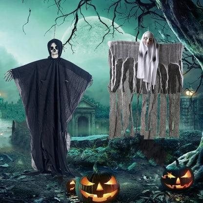 Fantôme en gaze à suspendre – Décoration Halloween