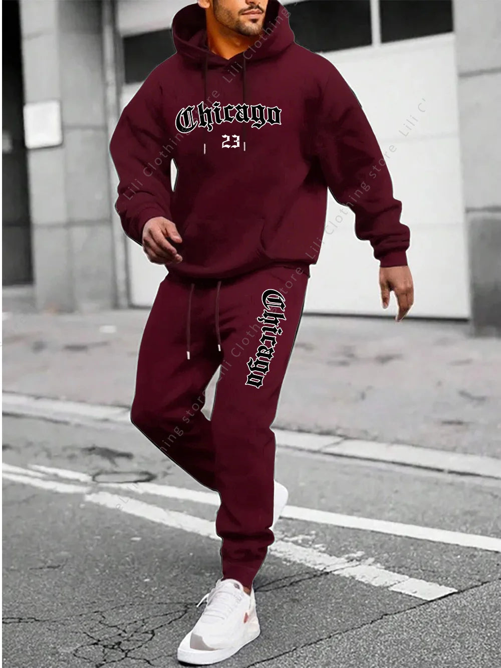 Mens  Hoodie Sweatpant 2 Piece Set