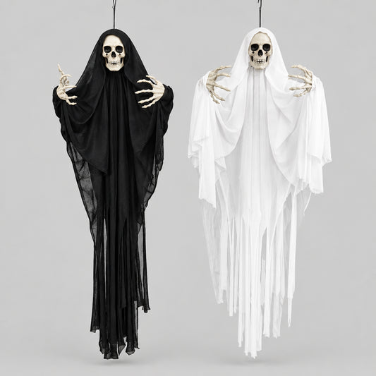 Décoration Halloween suspendue – Fantôme squelette