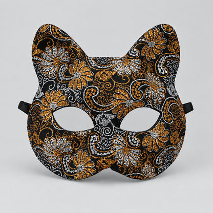Masque en dentelle style chat pour bal masqué et déguisement