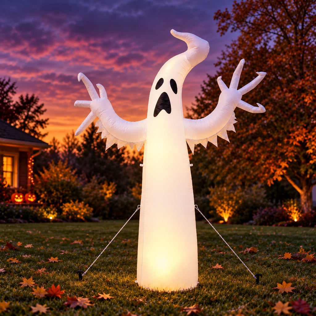 Fantôme gonflable debout pour Halloween en PVC