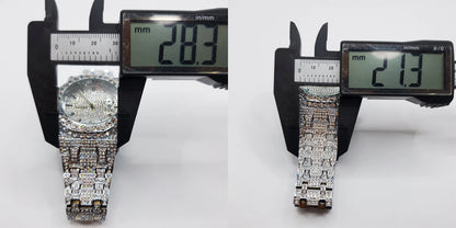 Montre Quartz Homme – Style Hip Hop Diamant