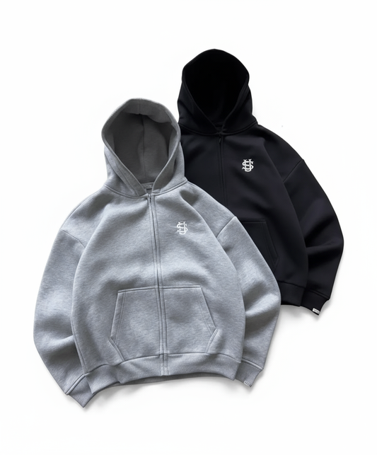 Y2K letter zipper hoodie